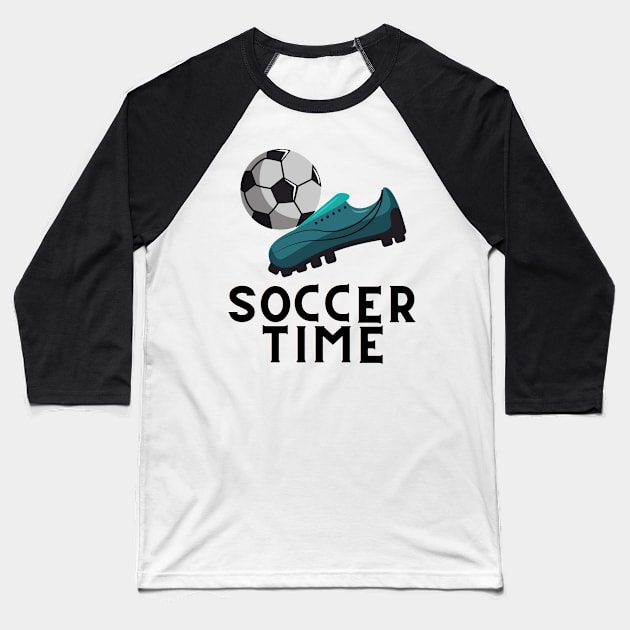 fifa World Cup 2022 Soccer Time Baseball T-Shirt by OverNinthCloud